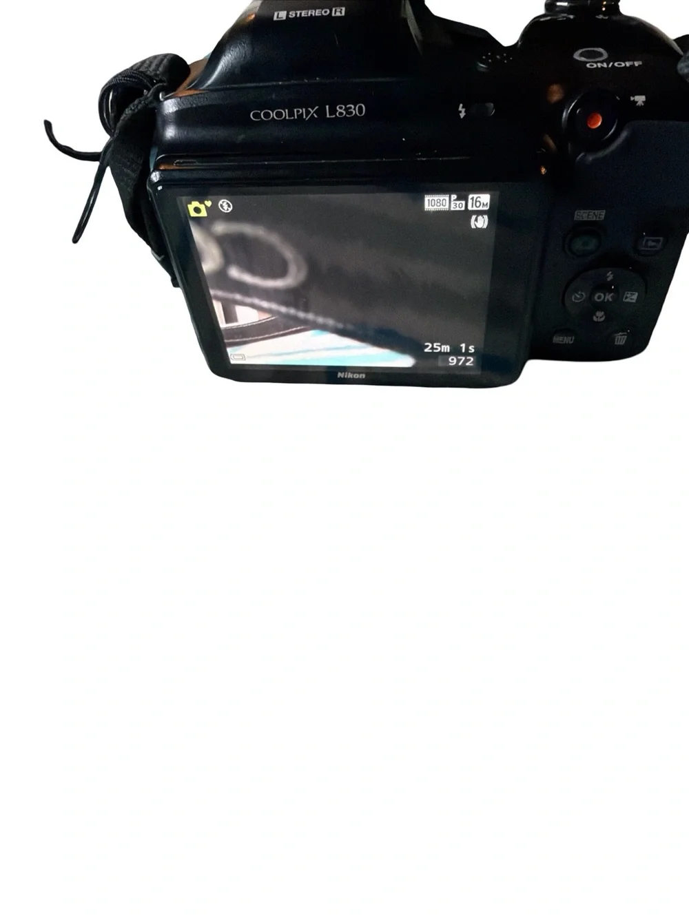 Nikon Coolpix L830 Digital Camera 16MP, Black, 34x Zoom WORKS Batteries Included